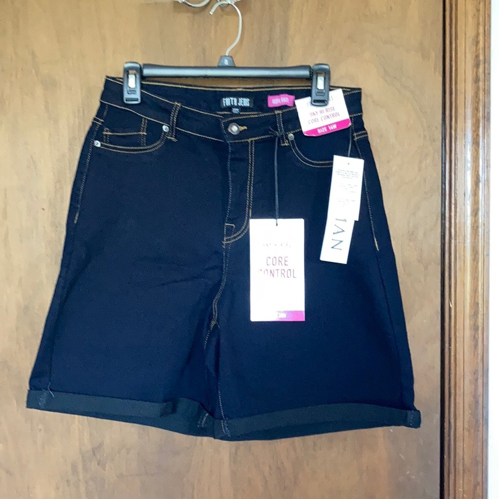 Faith Jeans short sky hi rise core control cuffed jean short 14W - Picture 5 of 16